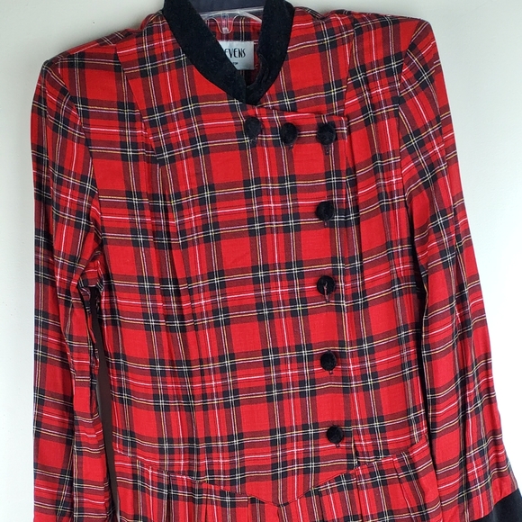 Vintage R.J. Stevens Petite Size 6 Midi Dress - Picture 5 of 8